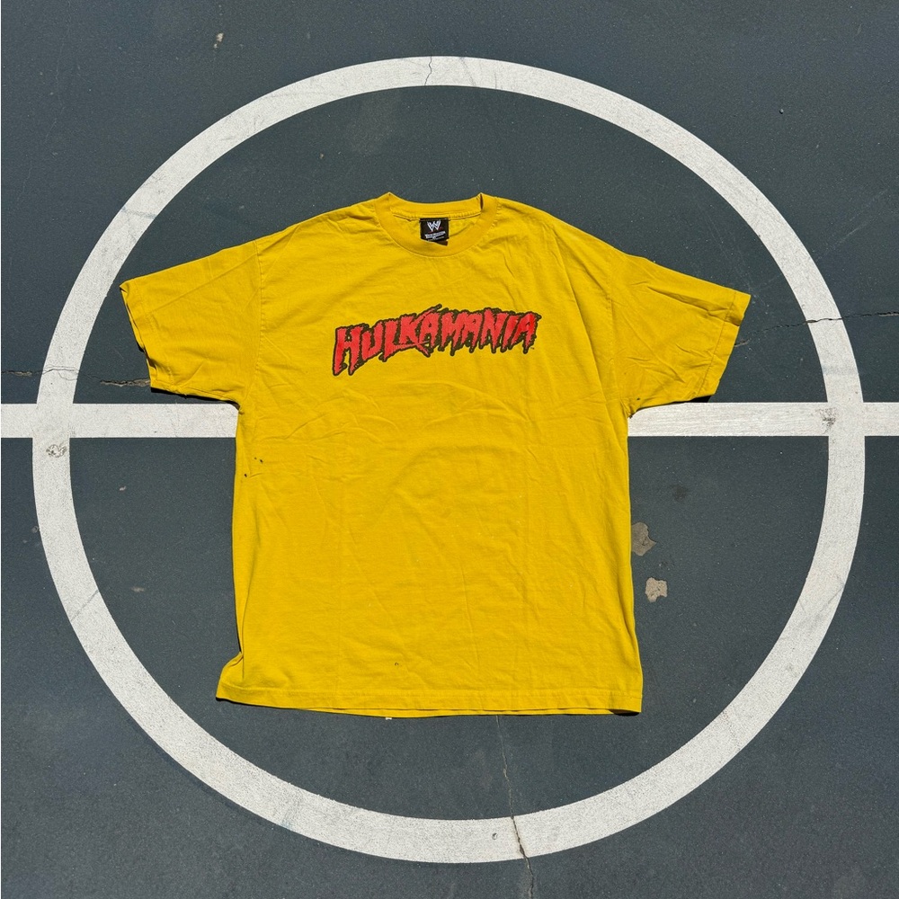 WWE Hulkamania Yellow Short Sleeve Tee